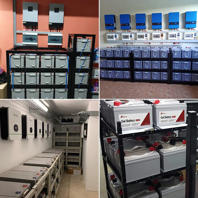 3000 ciclo vita GEL batteria al piombo acido 12V 100AH per sistema di accumulo solare a ciclo profondo