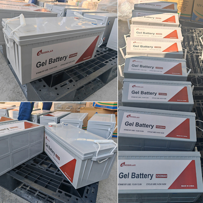 3000 ciclo vita GEL batteria al piombo acido 12V 100AH per sistema di accumulo solare a ciclo profondo