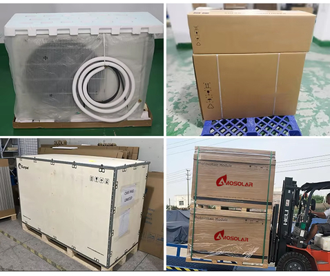 Climatizzatore solare ad inverter ibrido per la casa di raffreddamento capacità 9000btu Set completo