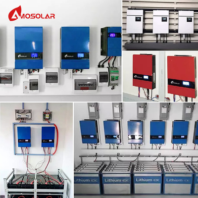 OEM supportato Amosolar 5kw 48v Off Grid Sistema solare con Wifi e caricabatterie Mppt 13KG