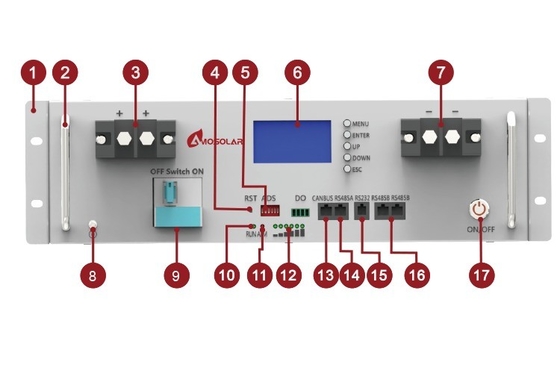 48V 200AH LiFePO4 Batteria LFP Batteria 10kwh Power Wall per il sistema solare off grid
