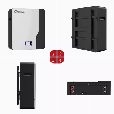 Batteria Amosolar 48V 100Ah LifePO4 Hv Batteria agli ioni di litio con ciclo di vita lungo