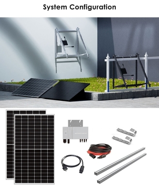 Controller MPPT Amosolar 1000W 600W 800W SolarUnit per la casa sul balcone di rete Kit di sistema solare fotovoltaico