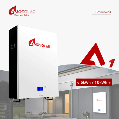 Amosolar 10kwh 5kwh 48v 100ah 200ah Batteria solare al litio per lo stoccaggio a temperatura ambiente
