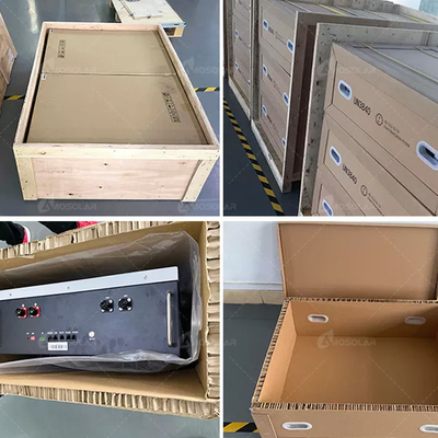 Amosolar 10kwh 5kwh 48v 100ah 200ah Batteria solare al litio per lo stoccaggio a temperatura ambiente