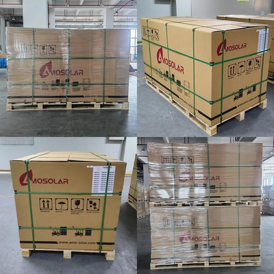 Amosolar Mono 535w-555w pannelli solari con 182mm PERC Mezzo Celle Accetta ordini OEM