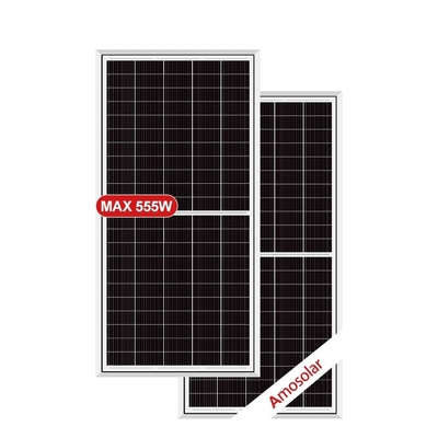 Amosolar Mono 535w-555w pannelli solari con 182mm PERC Mezzo Celle Accetta ordini OEM