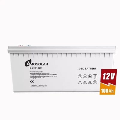 Amosolar batteria solare ricaricabile a ciclo profondo con batteria al piombo acido 12V100AH GEL
