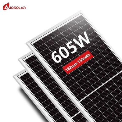 Amosolar semicelle PERC Grade A pannelli solari 590 Watt 595 Watt 600 Watt per ordini OEM