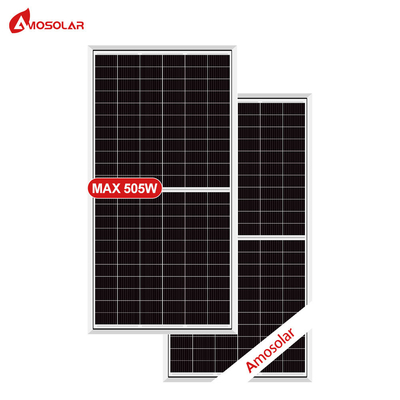 Amosolar Mono Half 182mm 480W 485W 490W 495W 500W 505W Modulo di pannelli solari di grado 132