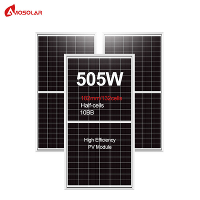 Cello solare di grado A Amosolar Mono 490w 500w 505w Pannello solare per sistema di energia solare
