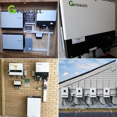 Growatt 3kw 5w 6kw 8kw 10kw 48v inverter solare ibrido 5kva 8kva con tipo di uscita tripla MPPT