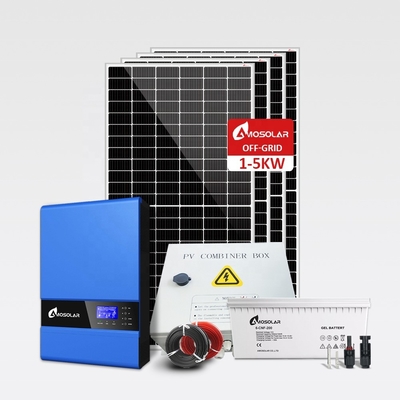 Sistema di energia solare Amosolar da 3 kW con struttura di montaggio personalizzata e funzione off grid