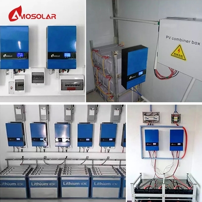 Sistema di energia solare Amosolar da 3 kW con struttura di montaggio personalizzata e funzione off grid