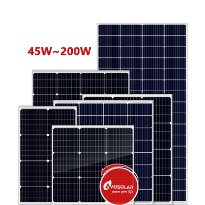 Pannello solare PERC a mezza cella da 200 W con 11,28 Vmp e dimensioni del pannello di 1405*700*30 mm