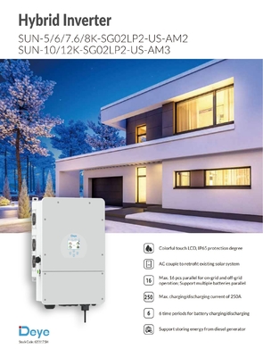 Invertitore ibrido a tre fasi tipo Deye 5KW 8KW SUN-5K-SG03LP1-EU