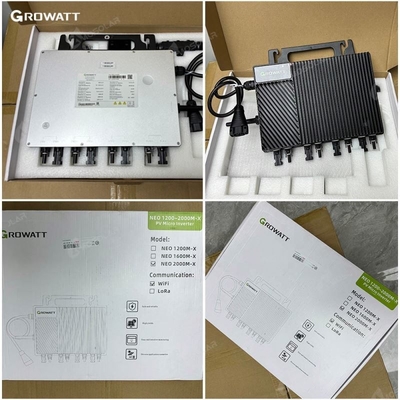 Pannelli solari Growatt e inverter solare ibrido da 800w 2400w 3000w per il sistema solare su rete