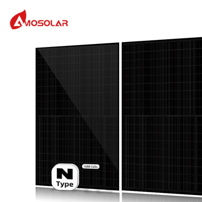 Pannelli solari a mezza cella mono 550w 575W 580W 590W tipo N per tetto e casella di giunzione IP68
