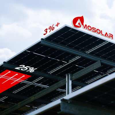 Sistema di energia solare Amosolar tipo N Half Cut 565w 570w 580w 585w 590w Mono pannelli solari