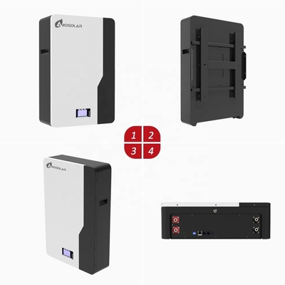 Amosolar 48V/51.2V 100ah 200ah 5kwh 10kwh 2.5kwh Batteria agli ioni di litio per lo stoccaggio solare