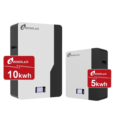 Amosolar 48V/51.2V 100ah 200ah 5kwh 10kwh 2.5kwh Batteria agli ioni di litio per lo stoccaggio solare
