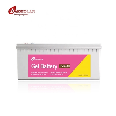 12V 48v 50Ah 100Ah 150Ah 200Ah 250Ah Batteria gel per sistema di accumulo solare