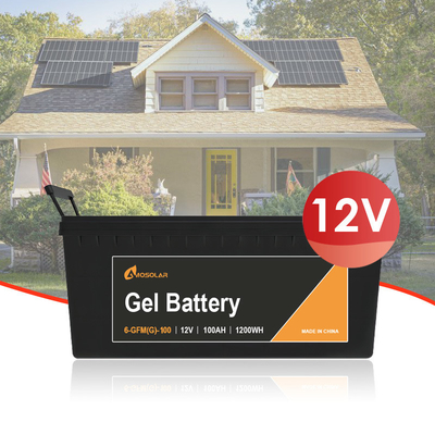 Amosolar 12V 100Ah batteria al piombo acido durevole e stabile per il sistema di stoccaggio solare