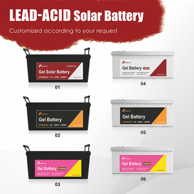 Amosolar 12V 100Ah batteria al piombo acido durevole e stabile per il sistema di stoccaggio solare