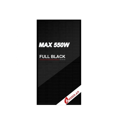 182mm 144 Celle 525W 535W 545W Amosolar pannello solare tutto nero modulo solare per Europa