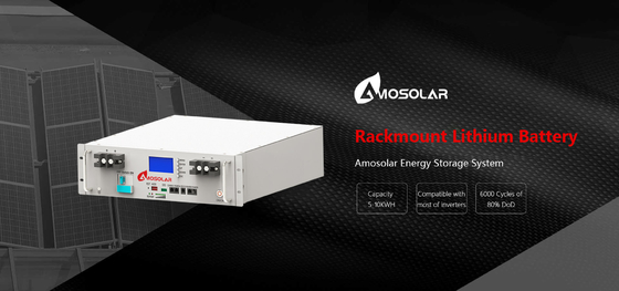 5kwh 10kwh 15kwh Batterie al litio domestiche di stoccaggio di energia intelligente con capacità di 100Ah