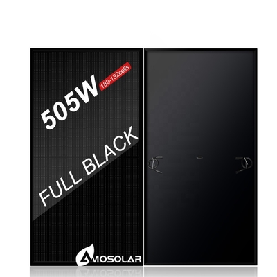 Stoccaggio UE 400w 430w 450w 500w 550w pannelli solari tutti neri con un'efficienza del pannello del 21,3%