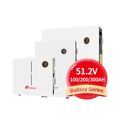 Amosolar Batteria solare al litio 48V 51.2V 5kWh 10kWh 15kWh Sistema di accumulo di energia domestica