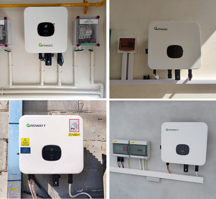 Growatt 7Kw 8Kw 10Kw On Grid Inverter Split Phase 3 Mppt Sistema solare 10Kw Inverter solare per la casa