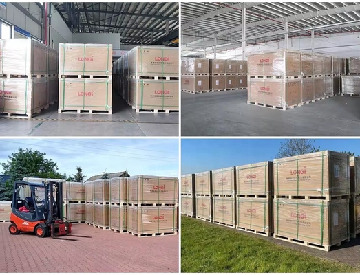 Moduli fotovoltaici Longi Hi-Mo6 Mono 420w 410w 585w 590w per il sistema di configurazione dei pannelli solari