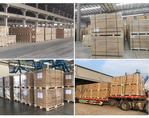 2384x1096x35mm Trina Vertex N Tipo 580W 590W 600W 650W 670W 700W pannelli solari bifacciali