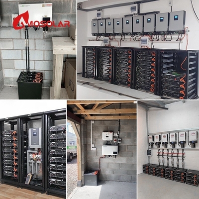 LiFePO4 48V 51.2V Batteria agli ioni di litio 100Ah 200AH LFP a ciclo profondo con componenti