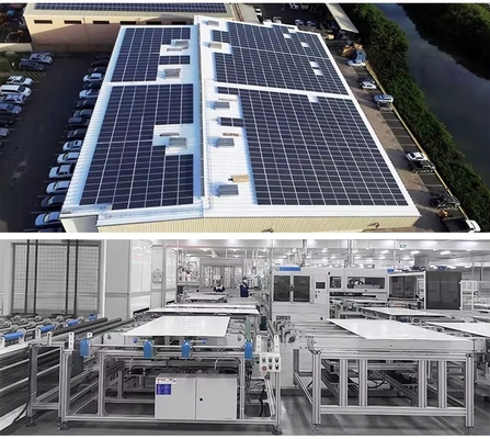 EU Stock Longi Hi MO 6 Moduli solari 590W 600W N Tipo Cornice in lega di alluminio anodizzata