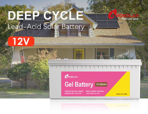 12v 100ah 150ah 200ah 250ah Deep Cycle Batteria a gel solare
