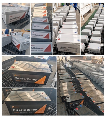12v 100ah 150ah 200ah 250ah Deep Cycle Batteria a gel solare