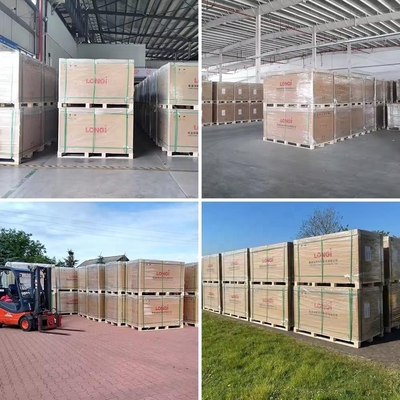 Longi Hi-MO6 435w 440w 445w Moduli fotovoltaici monofaciali 182mmx182mm per sistema solare fotovoltaico domestico