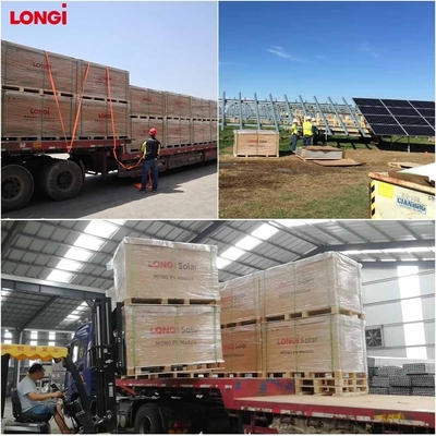 Longi Hi-mo 7 615w 620w Bifacial PV Solar Panel Longi Himo 7 per il progetto di energia solare agricola