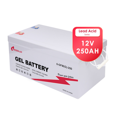 Amosolar EU Stock GEL Batteria al piombo acido 12V 100Ah 200Ah 250Ah 300Ah per auto elettriche