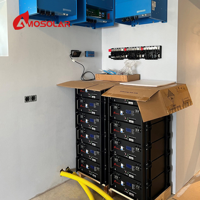 Temperatura normale LiFePO4 batteria montata su rack 6000 cicli profondi 51.2V 100Ah con 10