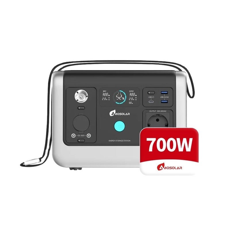 Centrale elettrica portatile 500w 700w 1500w 2400W Sistema di energia solare Lifepo4 per esterni