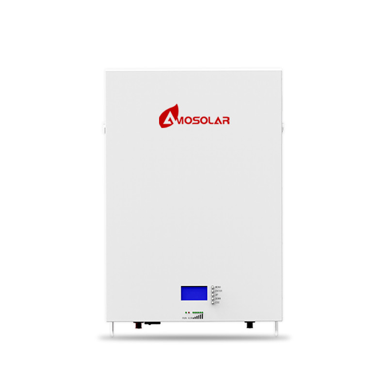 Amosolar 10kwh 5kwh 48v 100ah 200ah Batteria solare al litio per lo stoccaggio a temperatura ambiente