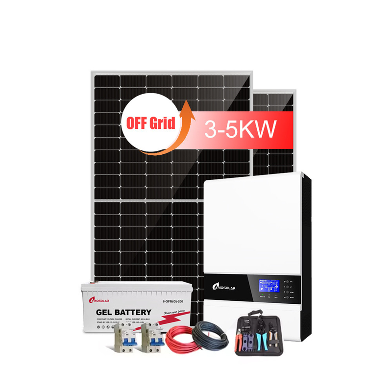 5KW 8KW 10KW Sistema di energia solare Costo per la casa fuori dalla rete Full Set PWM Controller Tipo