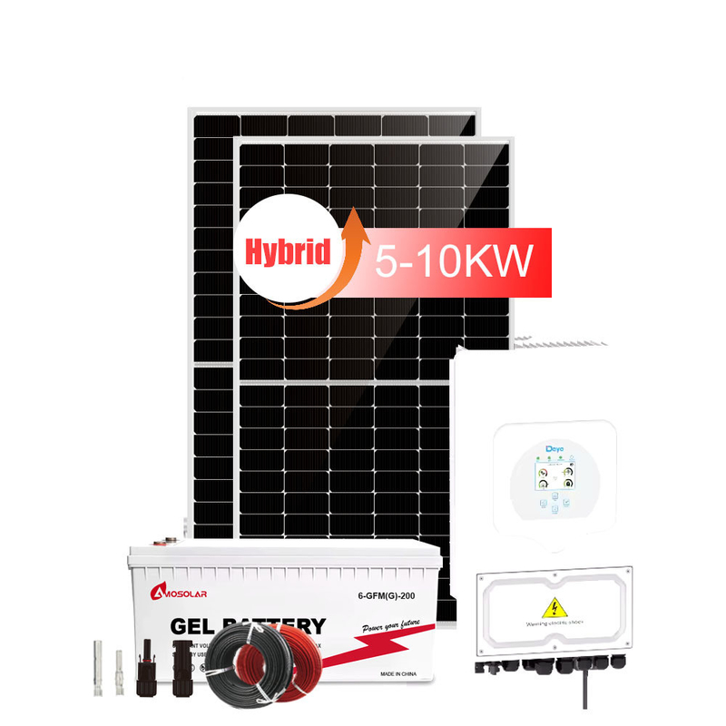 6kw Home Hybrid Solar Power System Kit con 3kw On-Off Grid e 30kw Wind Energy Storage