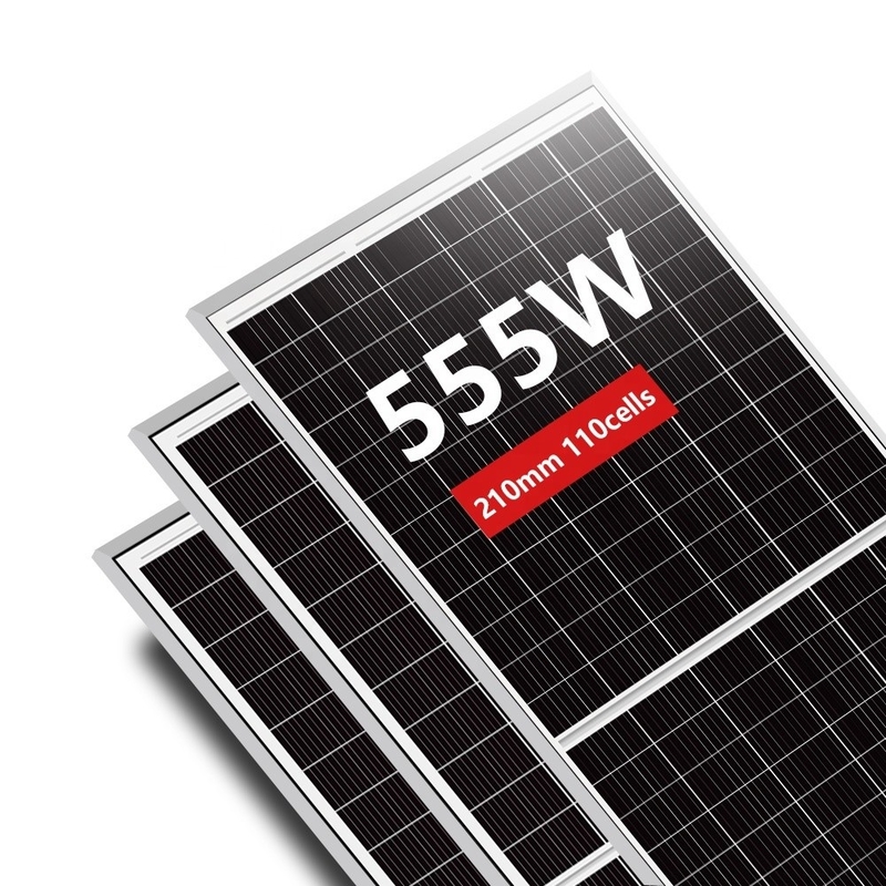 Amosolar Mono 535w-555w pannelli solari con 182mm PERC Mezzo Celle Accetta ordini OEM