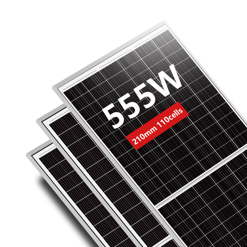 550 Watt Mono Perc PV Industrial Cell Power Panels per tetti commerciali da 535w a 555w