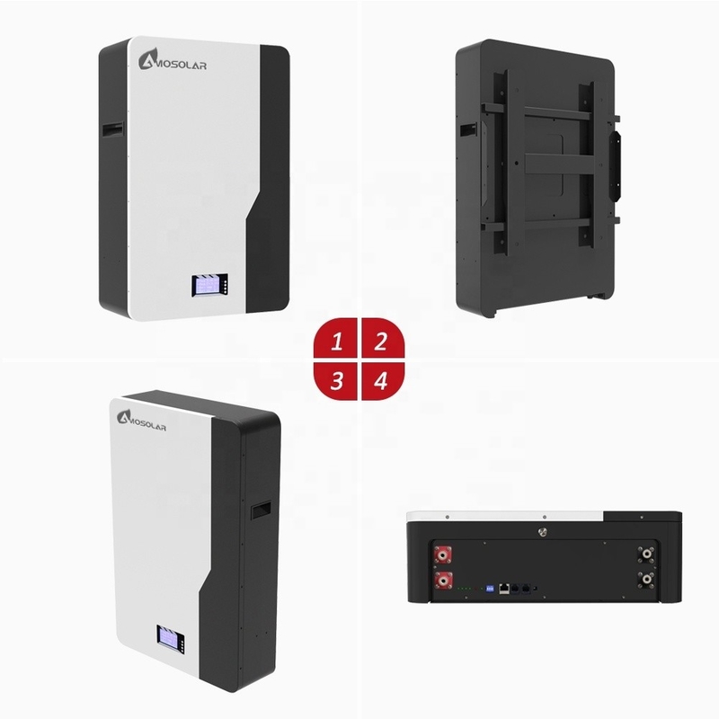 Amosolar 48V/51.2V 100ah 200ah 5kwh 10kwh 2.5kwh Batteria agli ioni di litio per lo stoccaggio solare